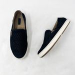 Olukai [] Pehuea Black Textured Embossed Suede Leather Slip On Sneakers Size 6 Photo 5