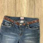 No Boundaries Y2K  Juniors‎ Embellished Waist Bootcut Jeans Dark Sandblast Size 5 Photo 1