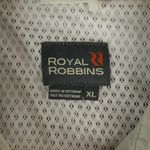 Royal Robbins  Shirt Womens XL Expedition Safari Button Up Long Sleeve Nylon Tan Photo 3