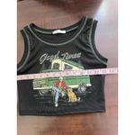 Van By The River Woman’s Small Crop Top Ribbed Black Photo 3