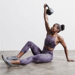 Nobull NWT Women’s High-Rise Crop Tight - XS - Nightshade Plum Tie Dye Photo 0