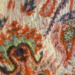 Spartina 449 Kaia Kimono One Size Bright Paisley Orange & Pink Fringe Trim READ Photo 9