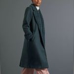 Anthropologie Hutch Colorblocked Sherpa-Trimmed Coat Green XS Photo 13