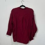 White Birch  Red Gauze Henley‎ Medium Photo 3