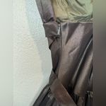 Y2K i ssue Vintage Bubble Skirt Metallic Dark Gray Cocktail Dress Size 2 Black Photo 5