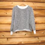 Current/Elliott Current Elliot Leopard Fleece Sweatshirt Top Photo 1