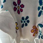 Wild Fable Floral Crew Neck Sweater - White with Multicolor Flowers Photo 2