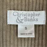 Christopher & Banks Tan Corduroy Vest Small Prep Ivy League Riding Photo 1