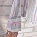 Rails  Charli Lucia Stripe Linen Blend Long Sleeve Button Down Shirt Size XS Photo 6