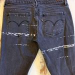 Levi's  Skinny Faded Black Painted Jean Photo 5