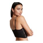 Victoria's Secret NWT--DREAM ANGELS Stunning black and pink corset top, lightly lined, heritage lace ribbon bra top, brand new, size medium DD Photo 1