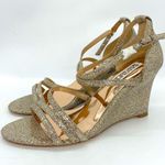 Badgley Mischka  Women's Bonanza Gold Wedge Heels Photo 0