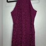 Lulus Vibrant Magenta Lace Dress Purple Photo 0