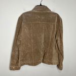 Y2K The Dress Barn suede leather jacket snap front tan women's size XL western Photo 7