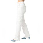 Judy Blue  White Straight Leg Cargo Jeans Womens Size 13 or 31 Photo 2