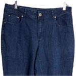 Ashley Stewart Skinny Jeans Blue Dark Wash Skinny Leg Solid Wash Photo 2