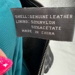 Outdoor Exchange leather jacket coat vintage tie waist medium belted black Photo 9