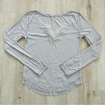 Chelsea and Violet  Raw Hem Long Sleeve Top Photo 2