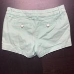 Harper Francesca's  Seafoam Mint Green Flat Front Chino Shorts Women's Size 25 Photo 4