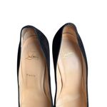 Christian Louboutin - Bianca 140 Black Suede Platform Pumps Sz 40.5 Photo 4