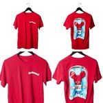 Urban Outfitters Deadmau5 DJ T Shirt Red Medium M Graphic Tee Short Sleeve 100% Cotton Solid Logo Photo 1