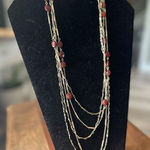 White House | Black Market White House Black‎ Market Women's Five Strands Gold Tone Beaded Necklace Jewelry Photo 0