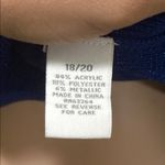 Dress Barn  woman blue glitter sparkly plus size 18/20 black sequins sweater Photo 3