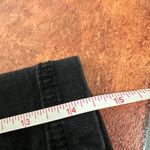 Free People  Black Front Button Stretch Denim Skirt Size 0 Photo 3