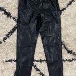 Lulus Black High Waisted Faux Leather Pants Photo 2