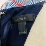 J.Crew Houndstooth Plaid Linen Shift Dress Photo 5