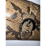 Coach  SoHo Exotic Black Embossed Python Print Soft Leather Trifold Wallet Y2K Y Photo 1