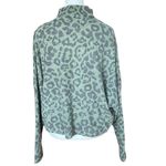 Abound  Green Leopard Drop Shoulder Sweater Photo 2