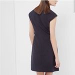 Ted Baker  Navy Textured Blue Zip Shift Dress Size‎ 1 Small 4 Photo 2