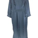 Timeless London Plus Size Navy & White Polka Dot Jumpsuit Pockets Wide Leg US 16 Blue Photo 2