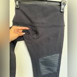 Alo Yoga  Black Ribbed motto Leggings Photo 4