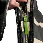 Kate Spade Vintage Zebra Stripe Hobo Shoulder Bag in black, cream & green Photo 6