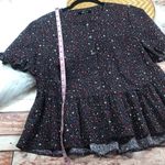 Madewell ‎ studio ruffle hem blouse in starry night Photo 3