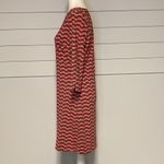 Ellie Kai Brown & Coral Wavy Stripe Dress Size 6 Photo 3