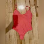 J.Crew  Ruched Back 1piece Neon Flamgino Coral Bathing Suit Size 8 - NWT! Photo 2