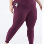Fabletics NWOT Oasis PureLuxe High-Waisted 7/8 Legging Burgundy Size 4X Photo 0