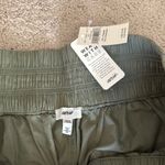 Aerie Green Wide Leg Pants with Elastic Waistband Photo 1