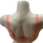 Massam Size Large Peach Floral Lace Underwire Bra. Made in Brazil New. Photo 2