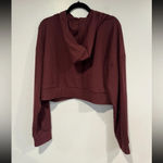 Altar'd State As Revival ribbed maroon cropped sweatshirt Photo 2