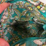 Vera Bradley Peacock Paisley Teal Print Crossbody Bag Adjustable Strap Photo 5