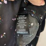 AFRM Revolve Danna Black Floral Long Sleeve Bodysuit Puff Sleeve V Photo 10