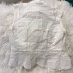 Heartloom  Andress Eggshell Washed Cotton Voile Cap Sleeve w/Lace Trim S/M NWT Photo 3