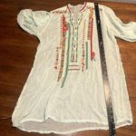 Johnny Was  Boho Embroidered Semi-Sheer V-Neck Tunic Photo 4