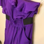 Sugar Lips Purple One Shoulder Ruffle Cocktail Dress Size Small Photo 3
