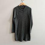 prAna  Women's Sindri Dress Long Sleeve Zippered Pockets, Dark Gray Size Medium Photo 5