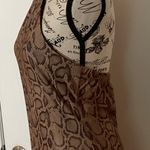 No Boundaries SNAKE SKIN HALTER DRESS TAN/BROWN/BLACK  Sz Junior Med 7/8 NEW Photo 3